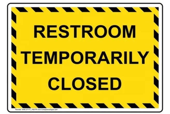 Restroom Temporarily Closed